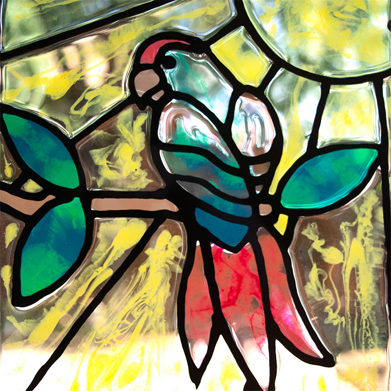 Easy DIY Faux Stained Glass Suncatcher with EnviroTex Lite